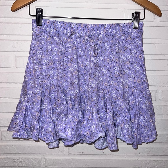 Aeropostale Dresses & Skirts - Aeropostale Purple Floral Flowy Springtime Mini Skirt, Women’s Size Small